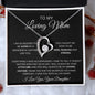 To My Loving Mother Love Daughter - Forever Love Necklace