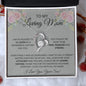 To My Loving Mom Love Your Son - Forever Love Necklace