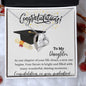 To My Daughter congratulations on your graduation - Forever Love Necklace