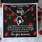 To My Wife Happy Valentine's Day - Forever Love Necklace