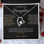 To My Beautiful Daughter Forever Love Necklace - Love Dad