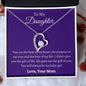 To My Daughter Love Mom - Forever Love Necklace