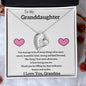 To My Granddaughter Love Grandma - Forever Love Necklace