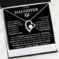 To My Daughter Love Dad- Forever Love Necklace