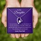 To My Daughter Love Dad - Forever Love Necklace