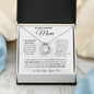 To My Caring Mom Love Your Son - Forever Love Necklace