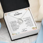 To My Daughter Love Mom - Forever Love Necklace