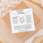 To My Caring Mom Love Your Son - Forever Love Necklace