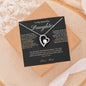 To My Beautiful Daughter Love Mom - Forever Love Necklace
