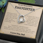 To My Beautiful Daughter - Forever Love Necklace