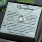 To My Daughter Love Mom - Forever Love Necklace