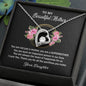 To My Beautiful Mother Love your Daughter - Forever Love Necklace