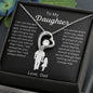 To My Daughter Love Dad - Forever Love Necklace