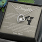To My Beautiful Daughter Love Mom - Forever Love Necklace