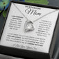 To My Caring Mom Love Your Son - Forever Love Necklace