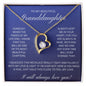 To My Beautiful Granddaughter - Forever Love Necklace