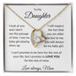 To My Daughter Love Mom - Forever Love Necklace
