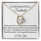 To My Beautiful Soulmate - Forever Love Necklace