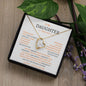 To My Daughter Love Mom - Forever Love Necklace