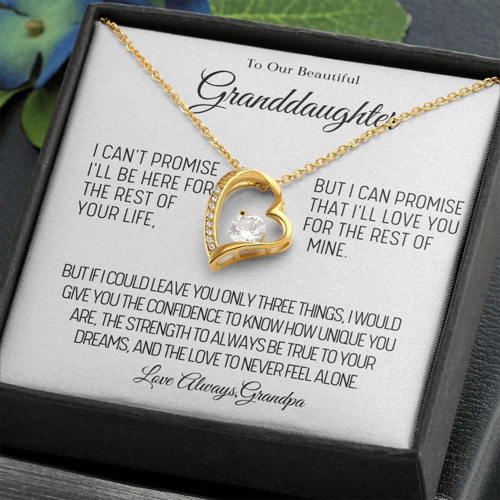 To Our Beautiful Granddaughter Love Grandpa - Heart