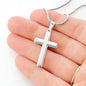 To My Boyfriend Stainless Cross Necklace
