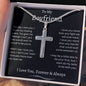 To My Boyfriend Stainless Cross Necklace