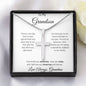 To My Grandson Love Grandma- Cross Necklace