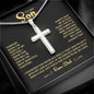 To My Son Love Dad- Cross Necklace