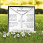 To My Soulmate Stainless Cross Necklace