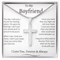 To My Boyfriend Stainless Cross Necklace
