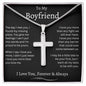 To My Boyfriend Stainless Cross Necklace