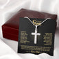 To My Son Love Dad- Cross Necklace