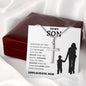 To My Son Love Mom - Stainless Cross Necklace
