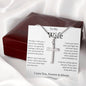 To My Wife Stainless Cross Necklace