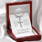 To My Grandson Love Grandma- Cross Necklace