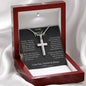 To My Wife Stainless Cross Necklace