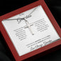 To My Grandson Love Grandpa- Cross Necklace