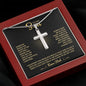 To My Son Love Dad- Cross Necklace