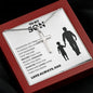 To My Son Love Dad - Stainless Cross Necklace