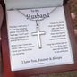 To My Husband Stainless Cross Necklace