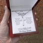 To My Grandson Love Grandma- Cross Necklace