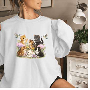 Curious Kittens in Bloom