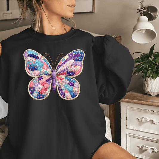 Purrfectly Faux Patched Butterfly