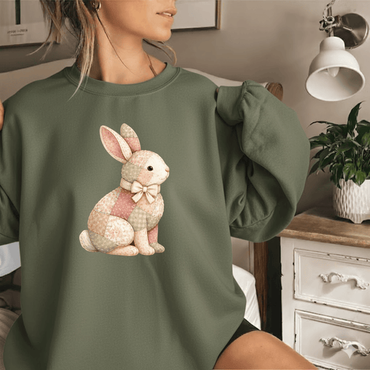 Purrfectly Faux Patched Rabbit