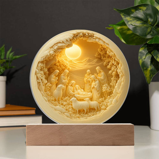 A Savior Is Born – Nativity Acrylic Keepsake