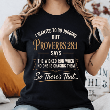 Proverbs 28:1 T-shirt
