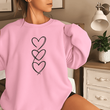 Handwritten Heart Stack Sweatshirt