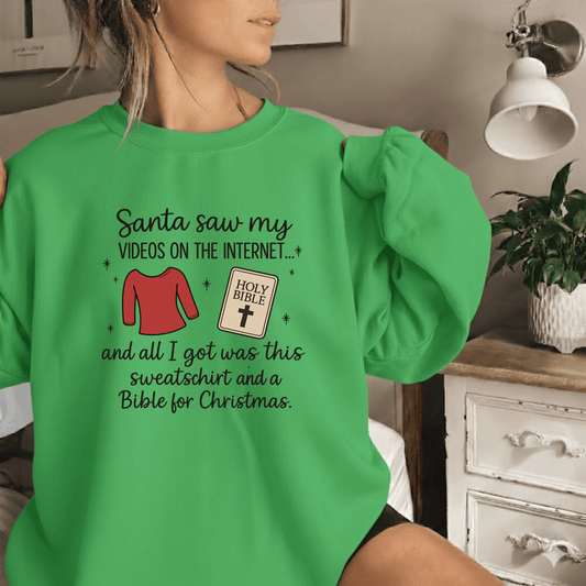 Funny Holiday Sweatshirt for Christmas