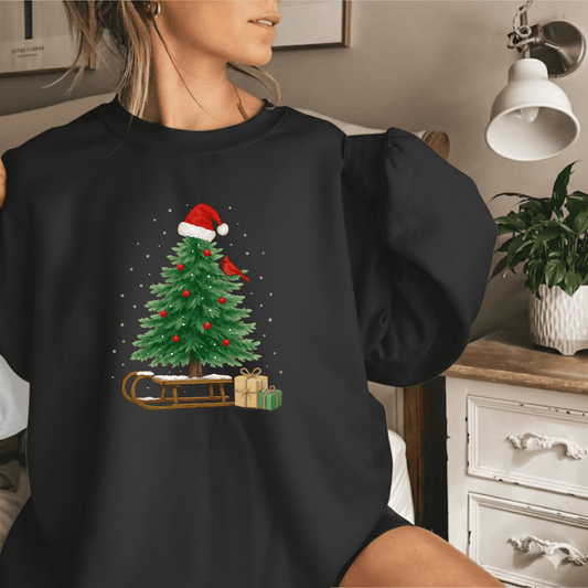 Holiday Sled Tree Sweatshirt
