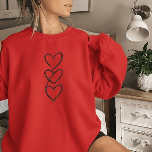 Handwritten Heart Stack Sweatshirt